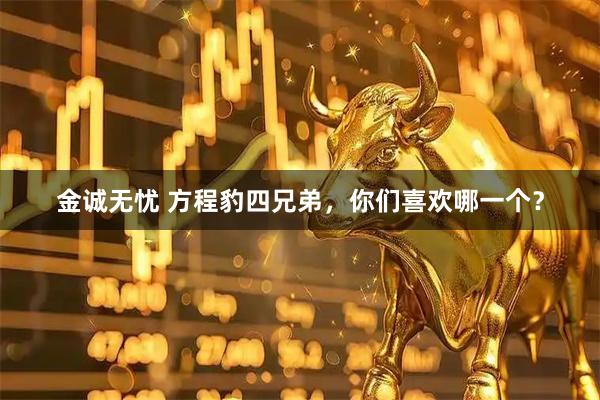 金诚无忧 方程豹四兄弟，你们喜欢哪一个？